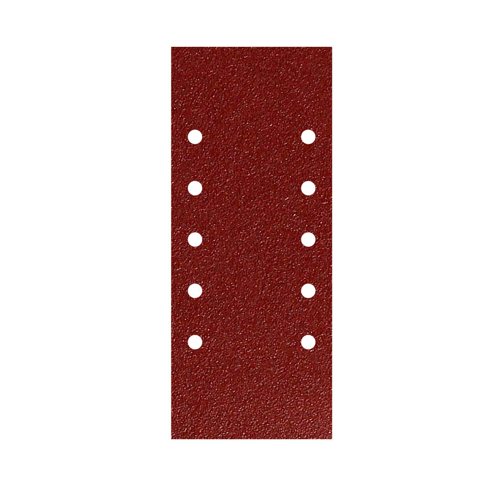 Lija recambio con velcro 115x280 mm con agujeros grano  80 (10 piezas)