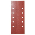 Lija recambio con velcro 115x280 mm con agujeros grano  120 (10 piezas)