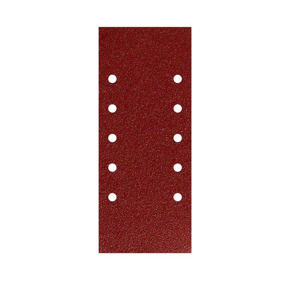 Lija recambio con velcro 115x280 mm con agujeros grano  120 (10 piezas)