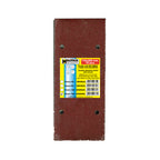 Lija recambio con velcro 115x280 mm con agujeros grano  180 (10 piezas)