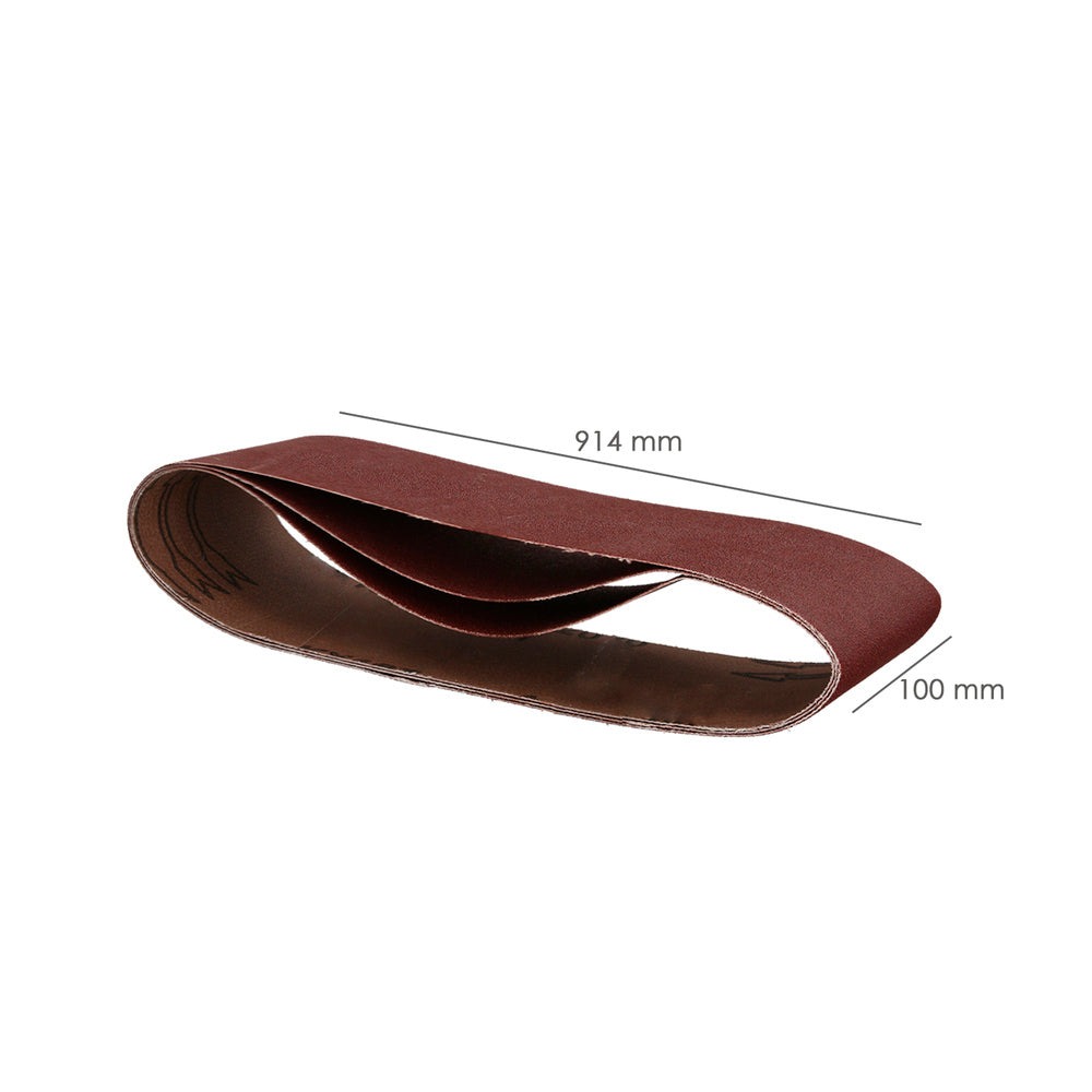 Lija recambio banda 100x914 mm grano 100 (3 piezas)