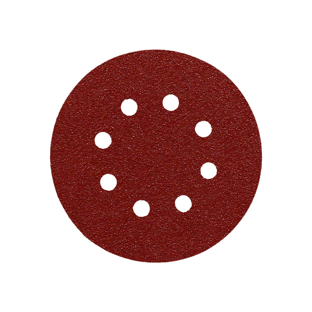 Lija recambio velcro disco ø 125 mm con agujeros grano  80 (10 piezas)