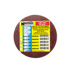 Lija recambio velcro disco ø 125 mm con agujeros grano 120 (10 piezas)
