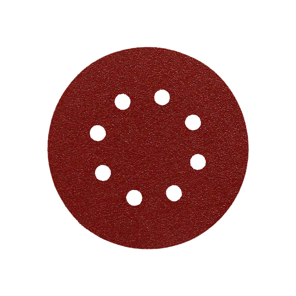 Lija recambio velcro disco ø 125 mm con agujeros grano 120 (10 piezas)