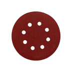 Lija recambio velcro disco ø 125 mm con agujeros grano 180 (10 piezas)