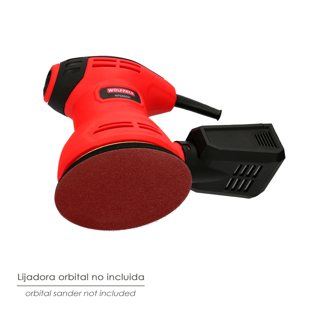 Lija recambio velcro disco ø 125 mm con agujeros grano 240 (10 piezas)