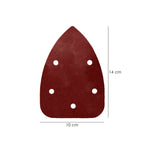 Lija recambio velcro delta  140x100 mm con agujeros grano 40 (10 piezas)