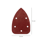 Lija recambio velcro delta  140x100 mm con agujeros grano  80 (10 piezas)