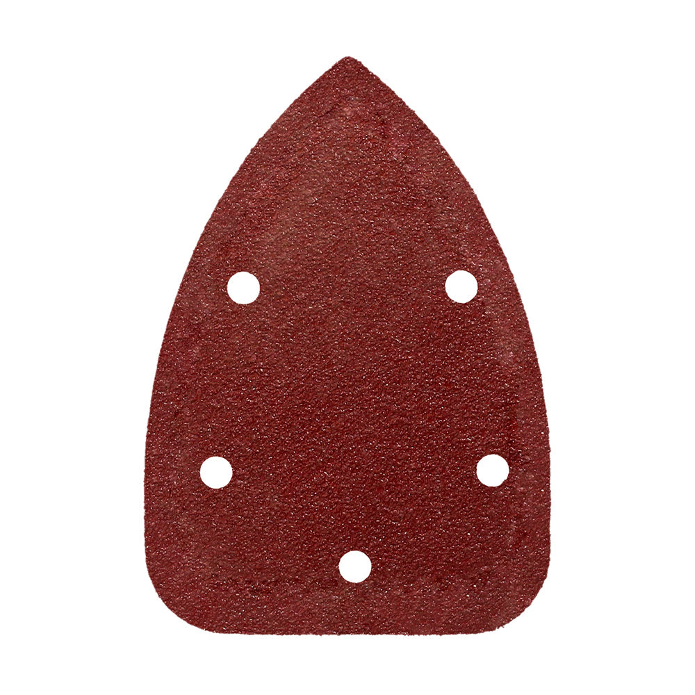 Lija recambio velcro delta  140x100 mm con agujeros grano  80 (10 piezas)