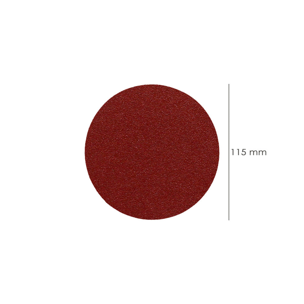 Lija recambio velcro para amoladora ø 115 mm grano  80 (10 piezas)
