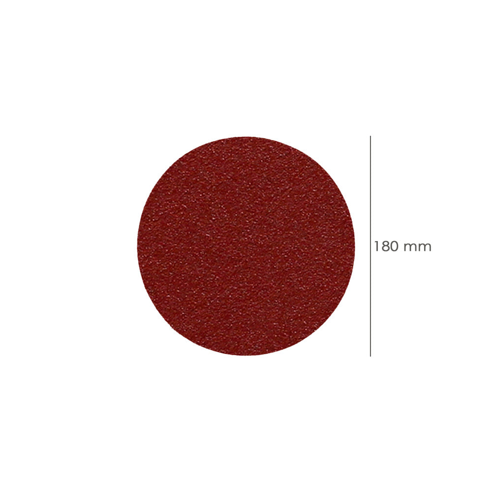 Lija recambio velcro amoladora ø 180 mm grano  40 (10 piezas)