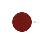 Lija recambio velcro amoladora ø 180 mm grano  80 (10 piezas)