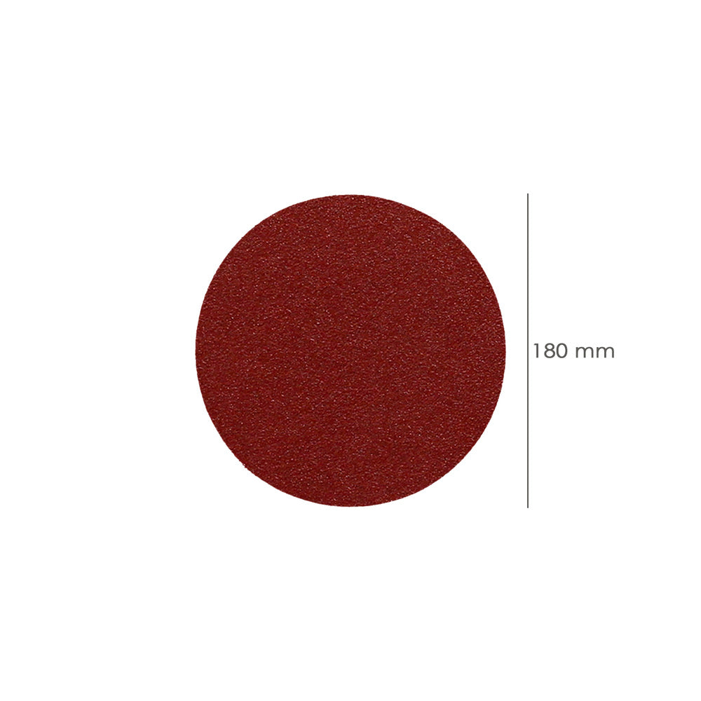 Lija recambio velcro para amoladora ø 180 mm grano 120 (10 piezas)