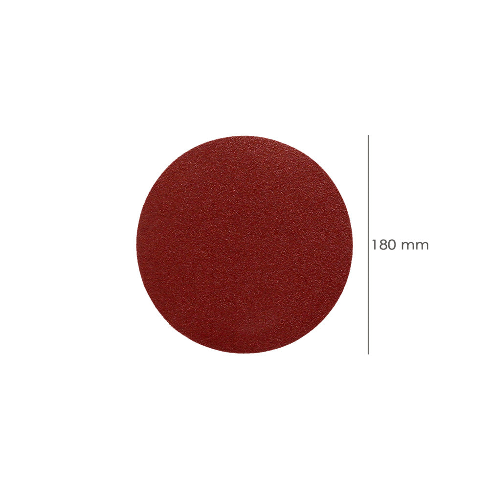 Lija recambio velcro para amoladora ø 180 mm grano 180 (10 piezas)