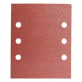 Lija recambio con velcro 114x140 mm con agujeros grano  80 (10 piezas)
