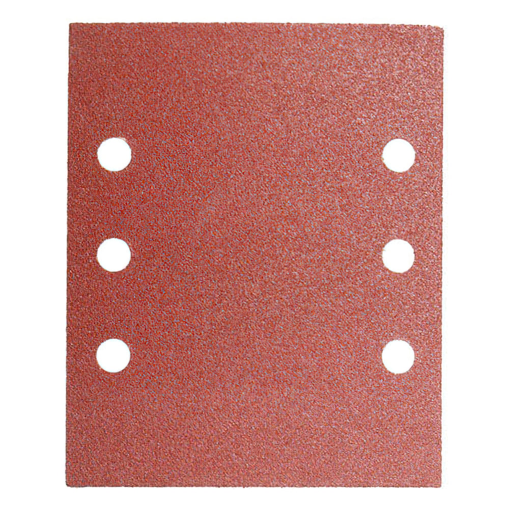 Lija recambio con velcro 114x140 mm con agujeros grano  80 (10 piezas)