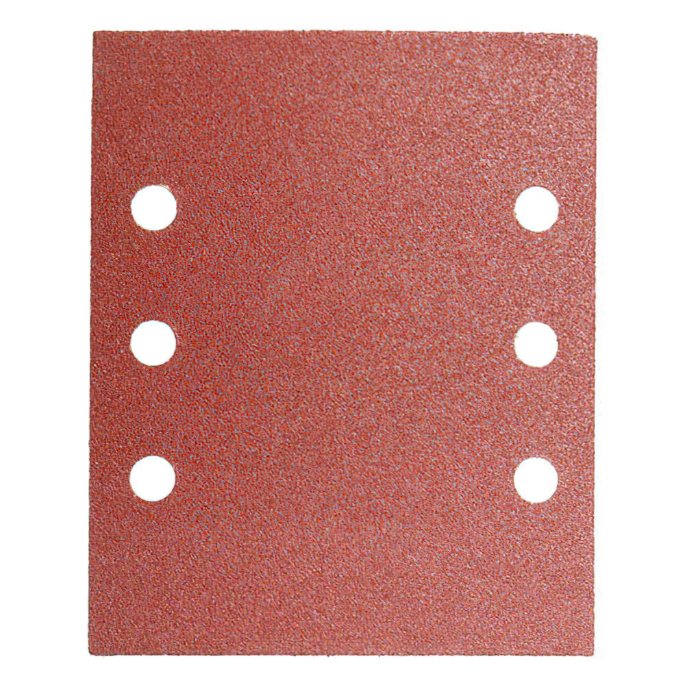 Lija recambio con velcro 114x140 mm con agujeros grano  180 (10 piezas)