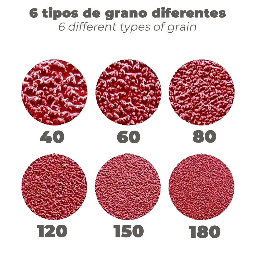 Lija recambio banda 100 x 690 mm grano 120 (6 piezas)