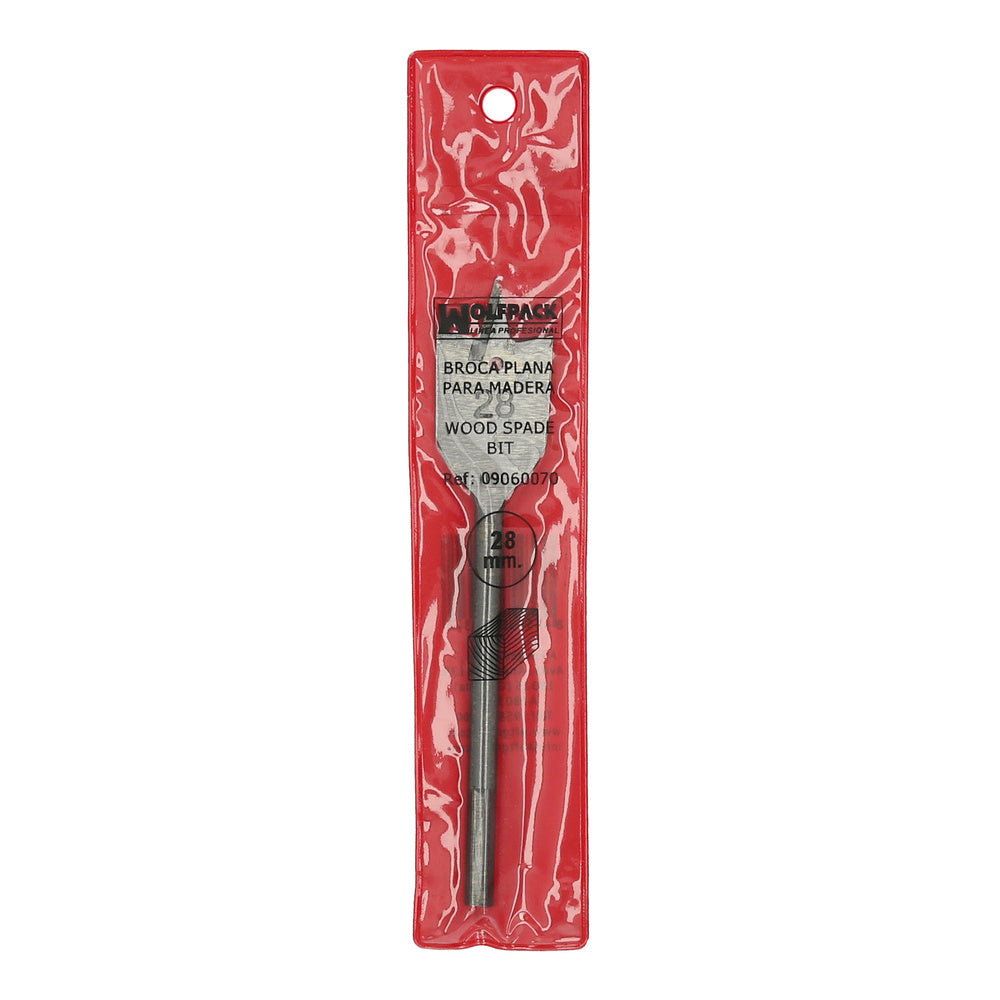 Broca plana madera 3 puntas wolfpack   28,00 mm