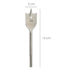 Broca plana de 3 pontas para madeira Wolfpack, 30,00 mm