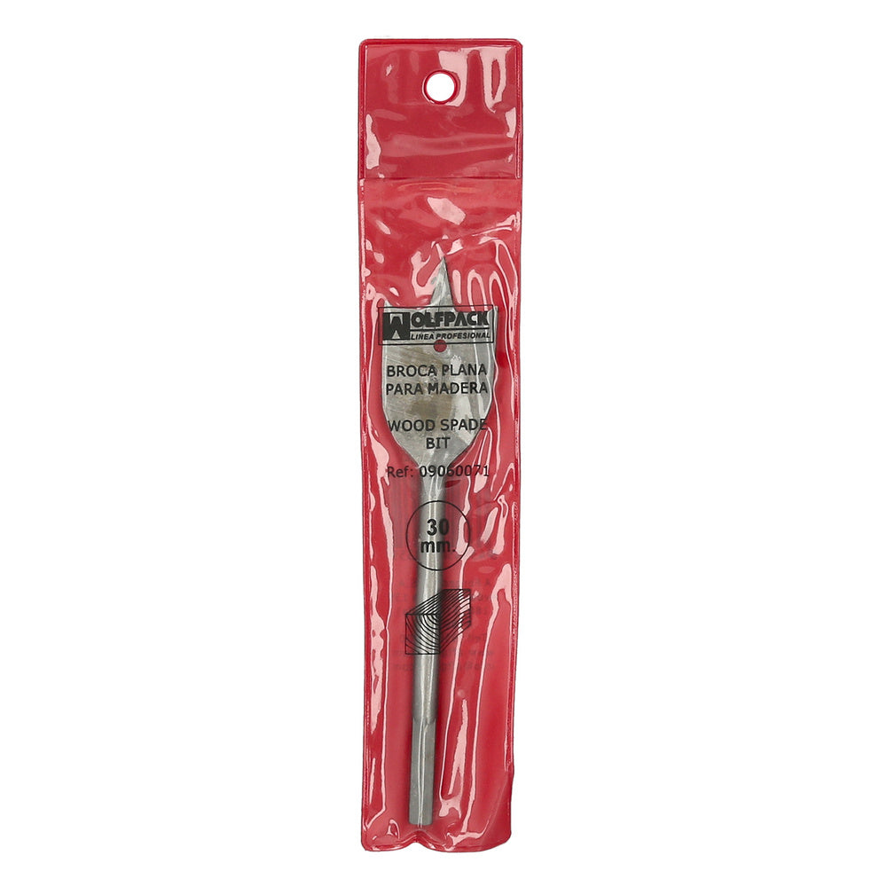 Broca plana madera 3 puntas wolfpack   30,00 mm