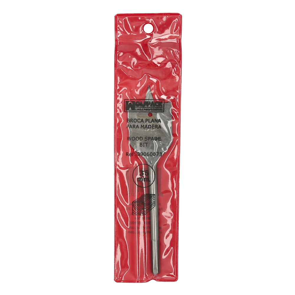 Broca plana madera 3 puntas wolfpack   35,00 mm