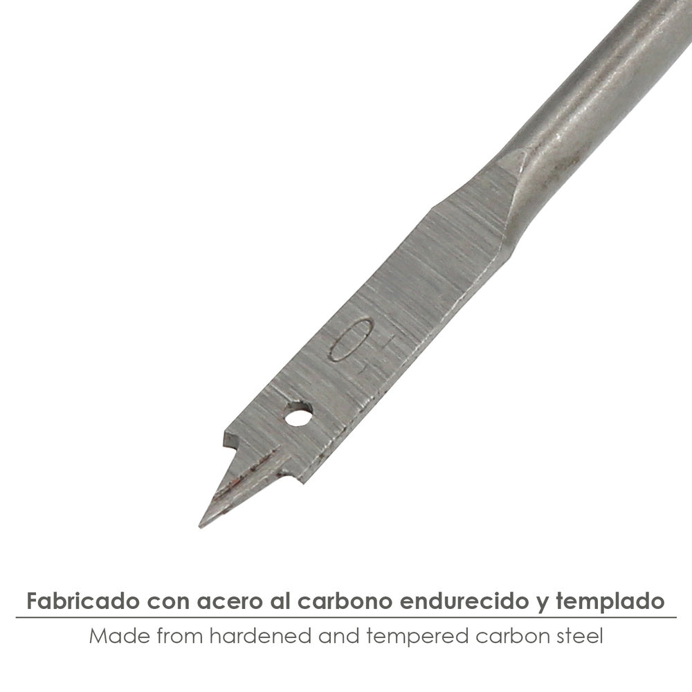 Broca plana madera 3 puntas wolfpack   10,00 mm