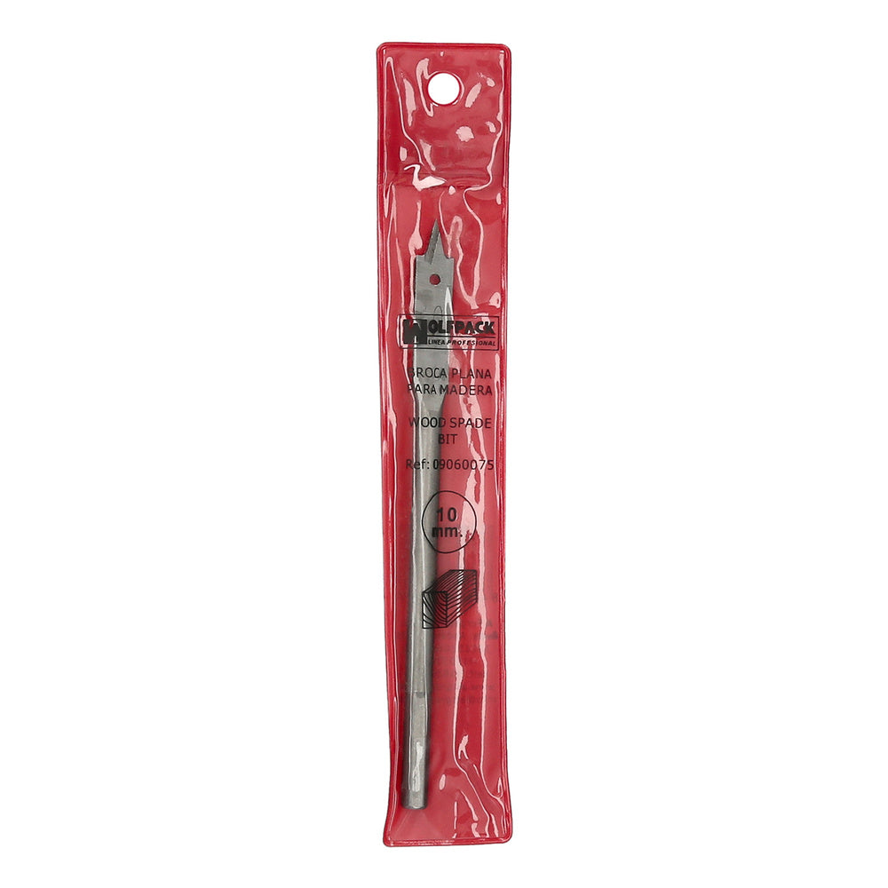 Broca plana madera 3 puntas wolfpack   10,00 mm