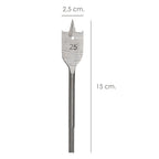 Broca plana de 3 pontas para madeira Wolfpack, 25,00 mm