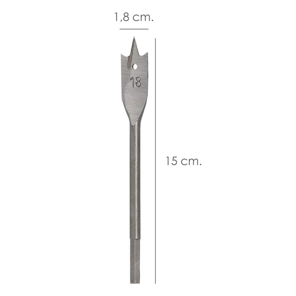 Broca plana madera 3 puntas wolfpack   18,00 mm