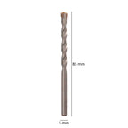 Broca widia piedra / hormigón ø 5 mm din 8039 punta de tungsteno.