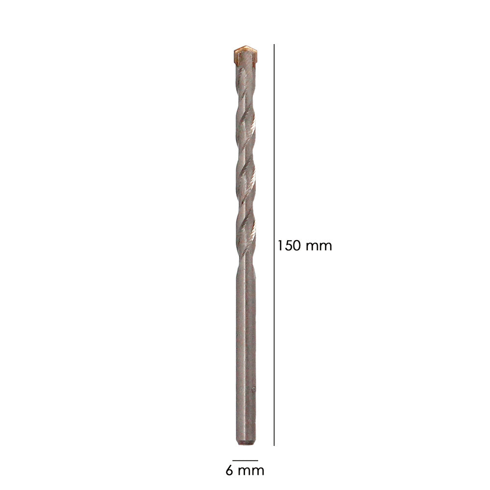 Broca widia piedra / hormigón ø 6 mm din 8039 punta de tungsteno.