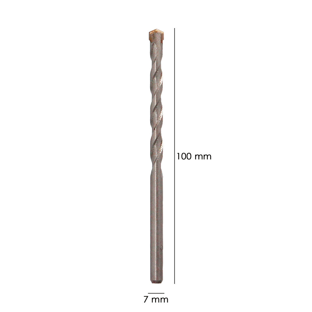 Broca widia piedra / hormigón ø 7 mm din 8039 punta de tungsteno.