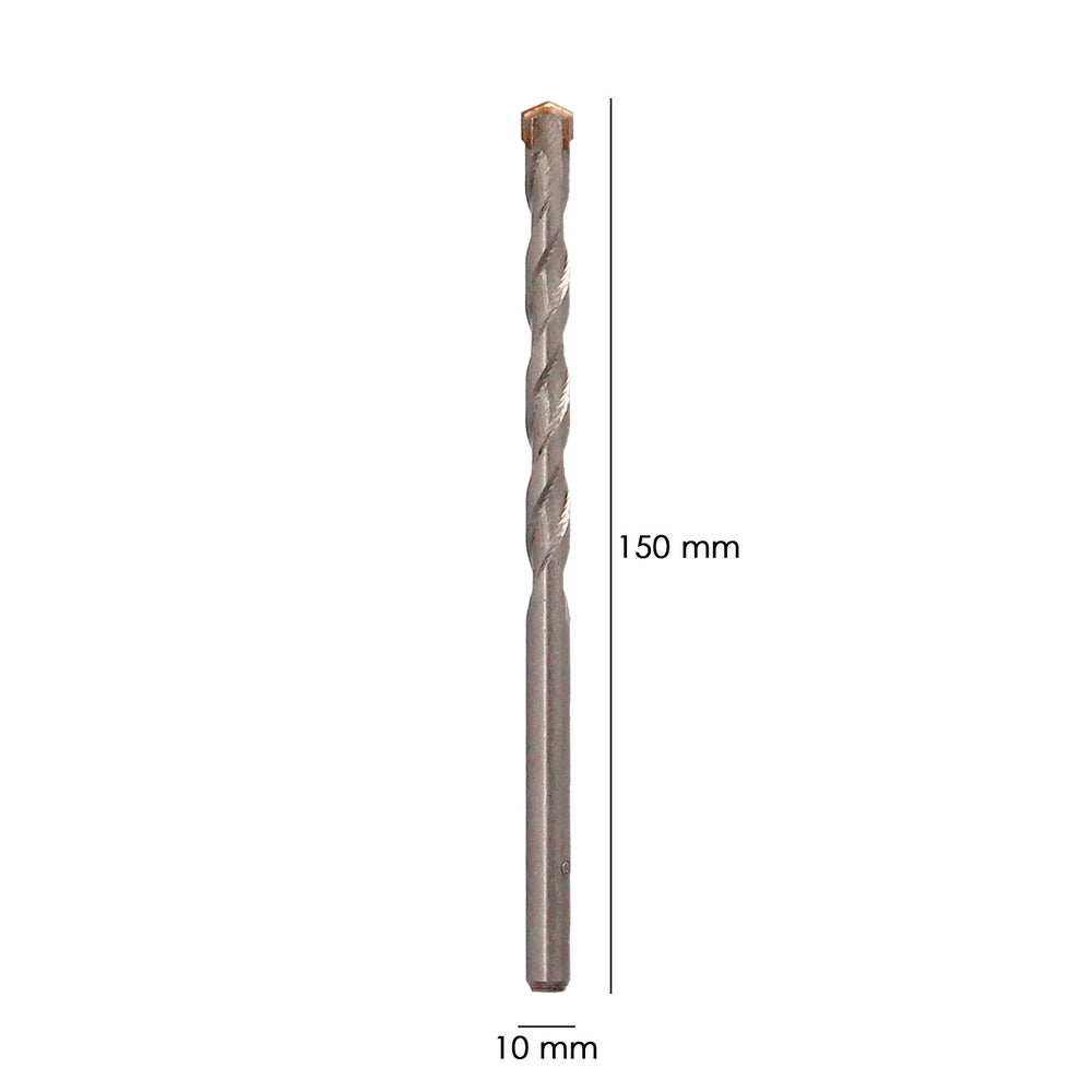 Broca widia piedra / hormigón ø 10 mm din 8039 punta de tungsteno.