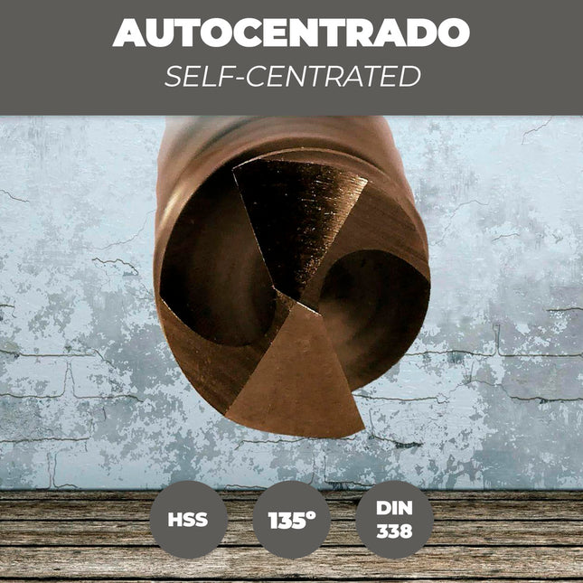 Broca cobalto hss cilindrica 10,00 mm. blister 1 unidad