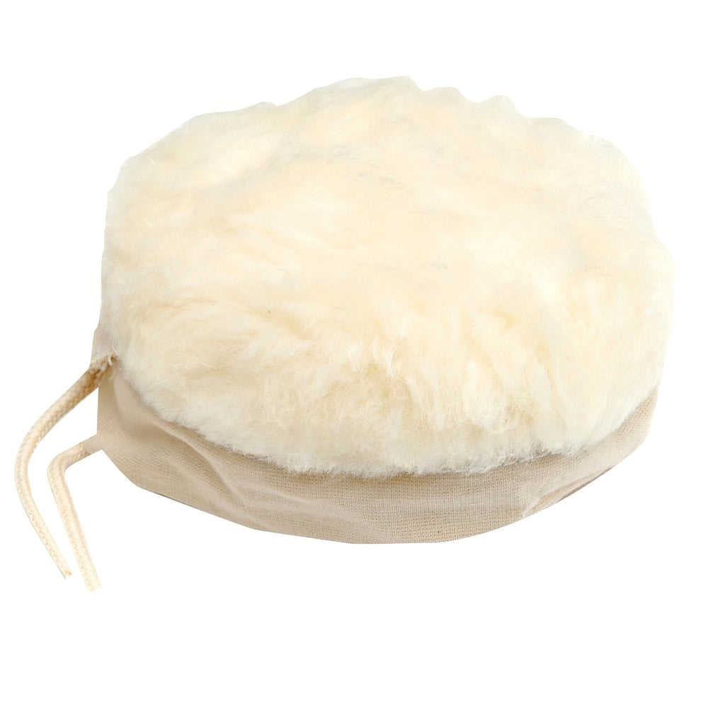 Synthetic wool bonnet for 125 mm disc