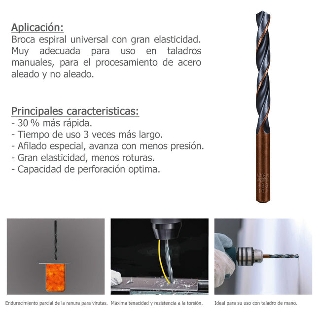Broca alpen hss sprint master ø 8,00 mm. (blister 1 pieza)