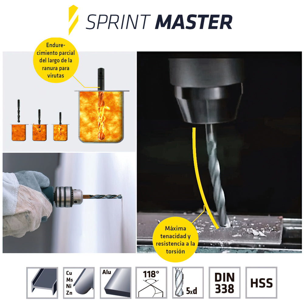 Alpen HSS Sprint Master drill bit ø 13.00 mm (blister 1 piece)