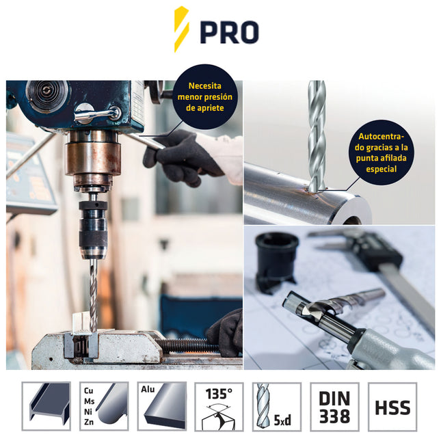 Broca alpen hss pro 10,00 mm