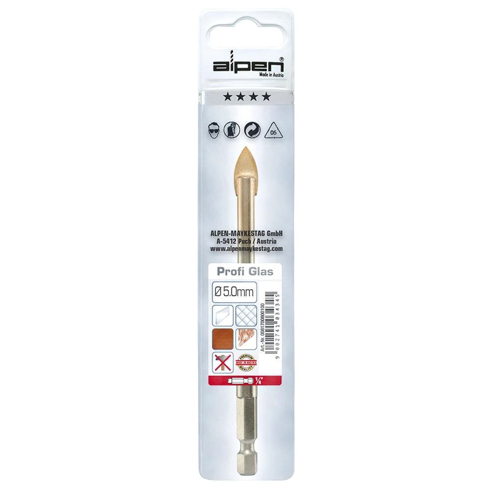 Alpen Cristal drill bit 5.00 mm (1 piece blister)