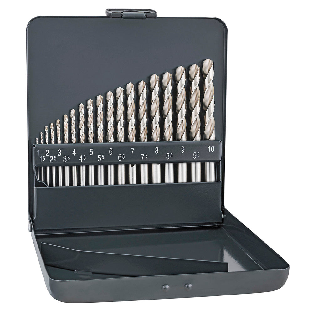 Alpen HSS Super drill bit set, 19 pieces
