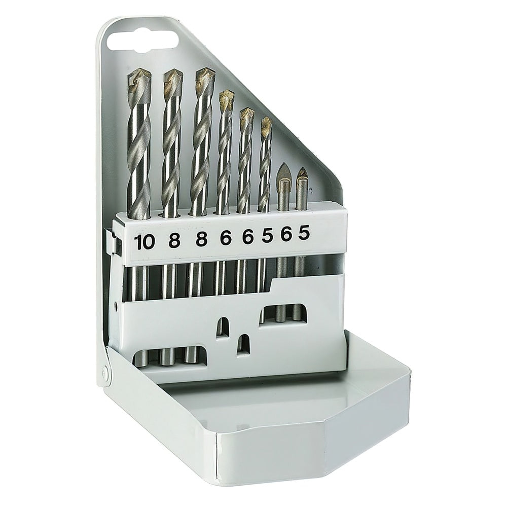 Alpen Ceramic/Glass Drill Bit Set, 8 Pieces