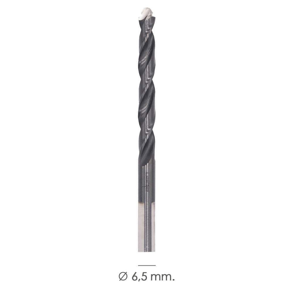 Broca alpen hss metal head ø 6,50 mm. Tecnología pec 3 filos corte, antideslizante, vástago 3 caras, mas rápida, menor esfuerzo