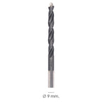 Broca alpen hss metal head ø 9,00 mm. Tecnología pec 3 filos corte, antideslizante, vástago 3 caras, mas rápida, menor esfuerzo