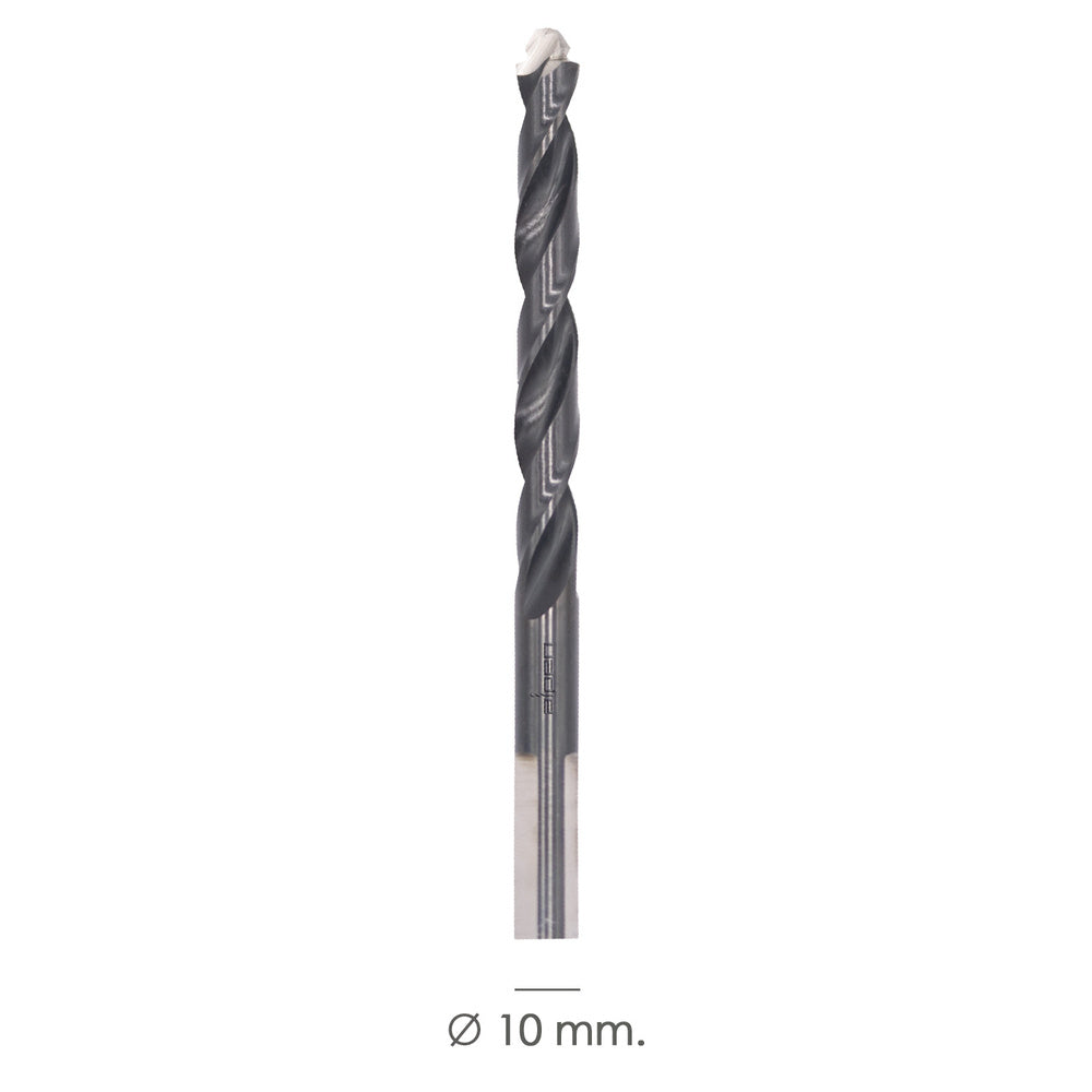 Broca alpen hss metal head ø 10,00 mm. Tecnología pec 3 filos corte, antideslizante, vástago 3 caras, mas rápida, menor esfuerzo