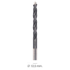 Broca alpen hss metal head ø 12,50 mm. Tecnología pec 3 filos corte, antideslizante, vástago 3 caras, mas rápida, menor esfuerzo