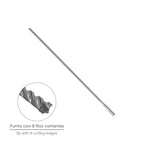 SDS-plus drill bit with 8 cutting edges, special for reinforced concrete, Ø 8 x 450 mm, for walls, foundations, masonry