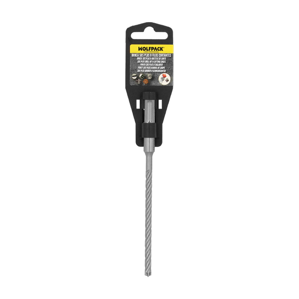 Broca sds plus 8 filos cortantes especial para hormigón armado ø 10 x 160 mm broca paredes, broca cimientos, broca muros
