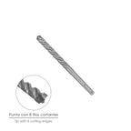 SDS Plus drill bit, 8 cutting edges, special for reinforced concrete, Ø 12 x 160 mm, wall drill bit, foundation drill bit, masonry drill bit