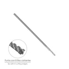 SDS Plus drill bit, 8 cutting edges, special for reinforced concrete, ø 12 x 450 mm, wall drill bit, foundation drill bit, masonry drill bit